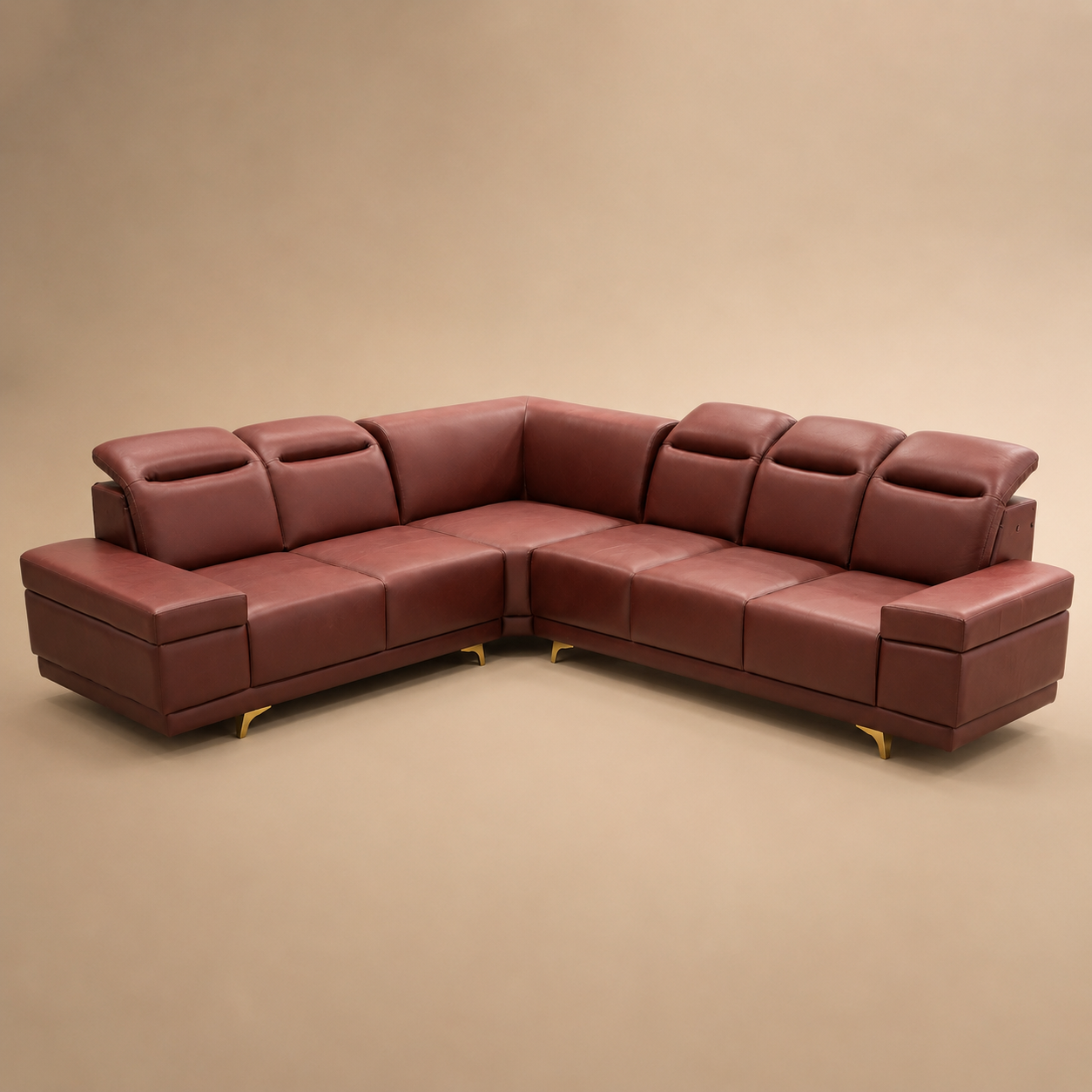 Fiber Model L-Corner Sofa (9.5x7.5 ft) - Image 1