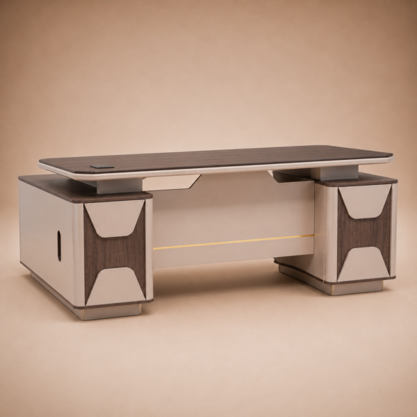 6 Ft Imported Executive Office Table with Twin Pedestals