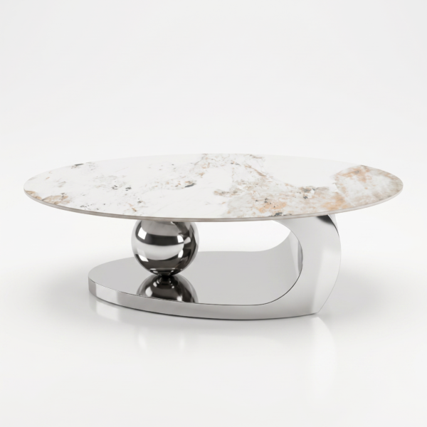 PVD Steel Ball Model Coffee Table